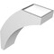 Ekena Millwork 6-in. W x 16-in. D x 20-in. H Thorton Architectural Grade PVC Knee Brace BRCP06X16X20THR - alternate 2
